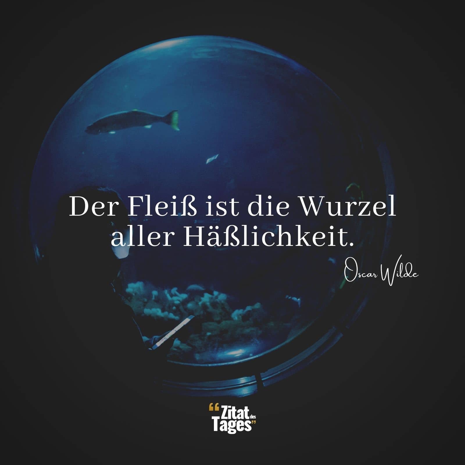 Der Fleiß ist die Wurzel aller Häßlichkeit. - Oscar Wilde