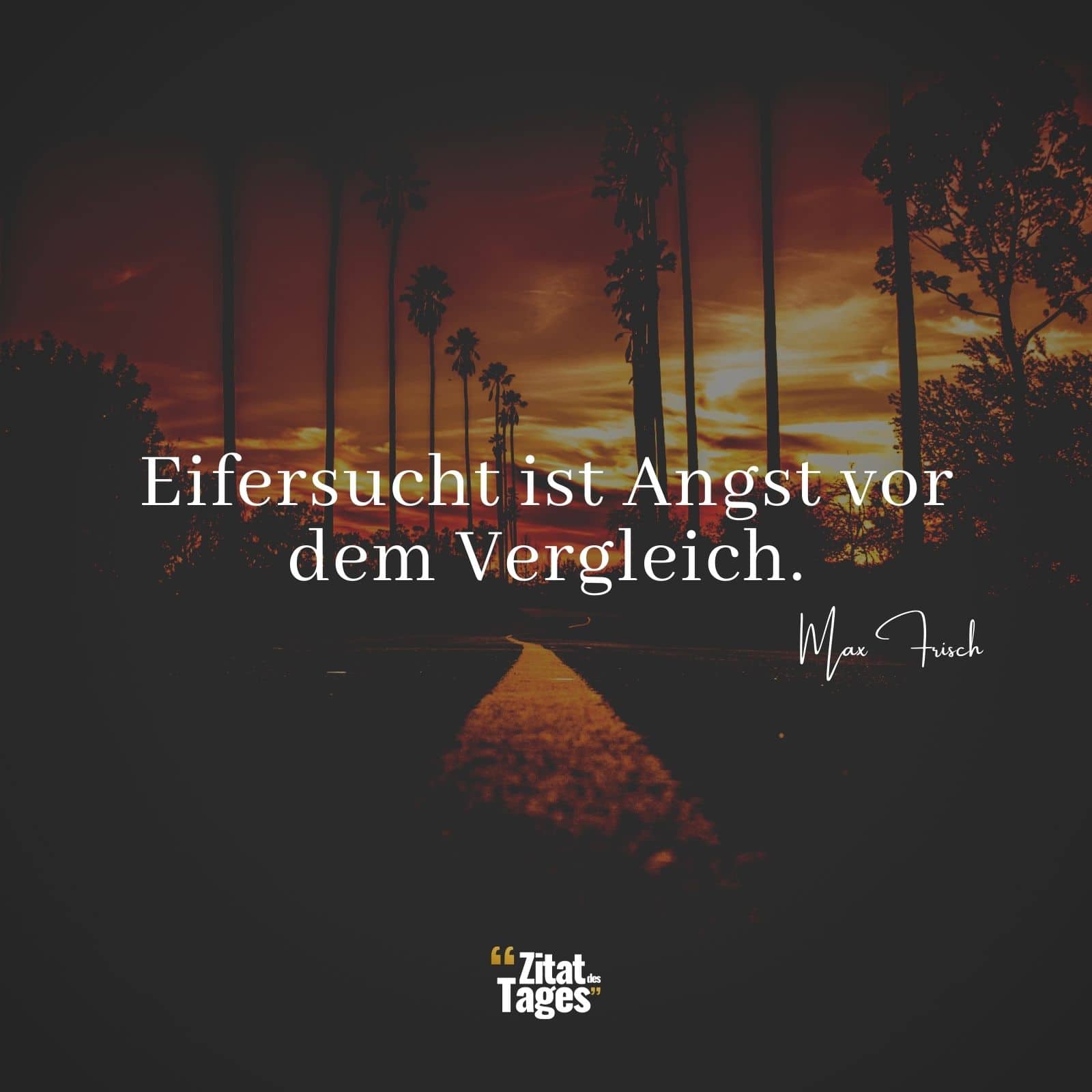 Eifersucht ist Angst vor dem Vergleich. - Max Frisch