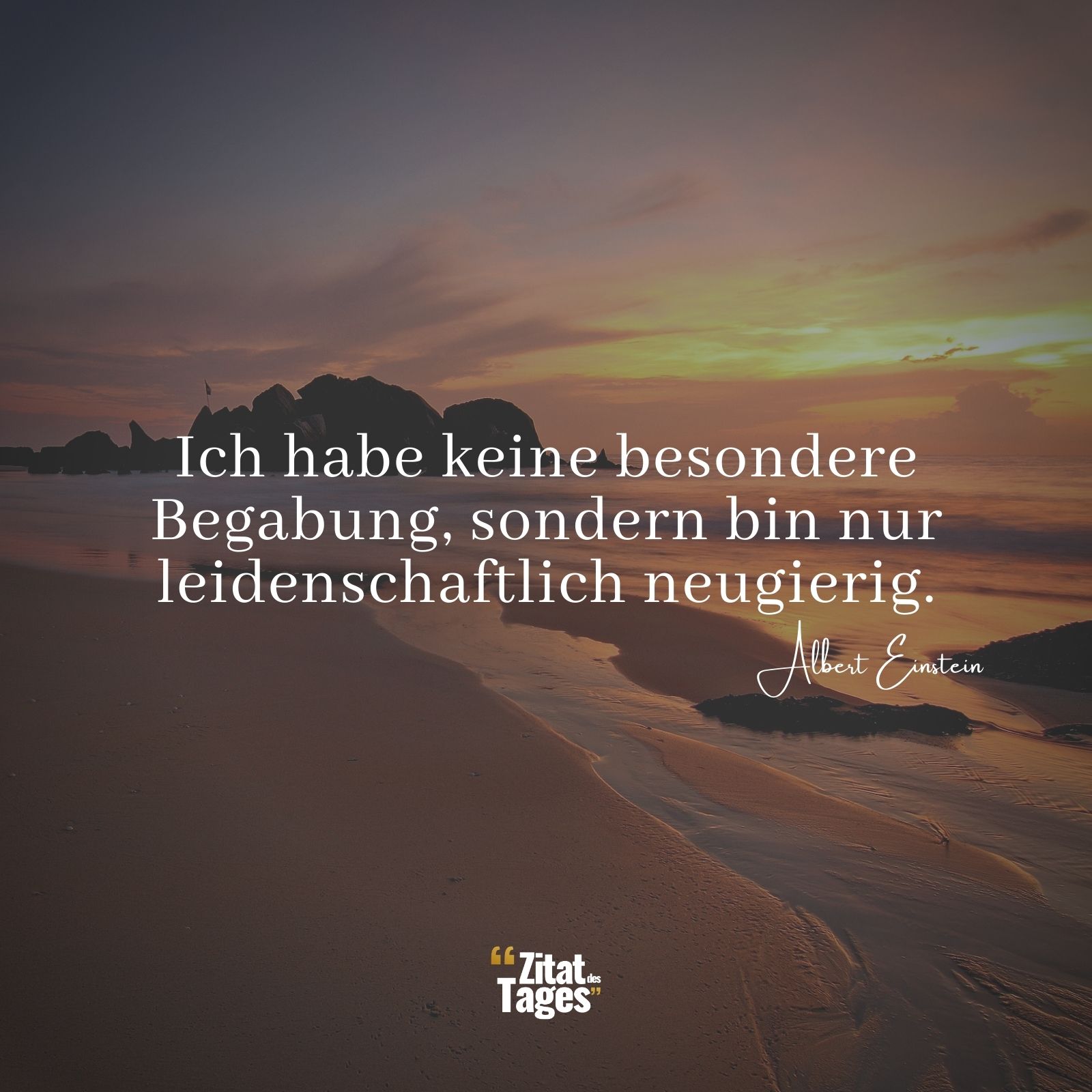 Ich habe keine besondere Begabung, sondern bin nur leidenschaftlich neugierig. - Albert Einstein