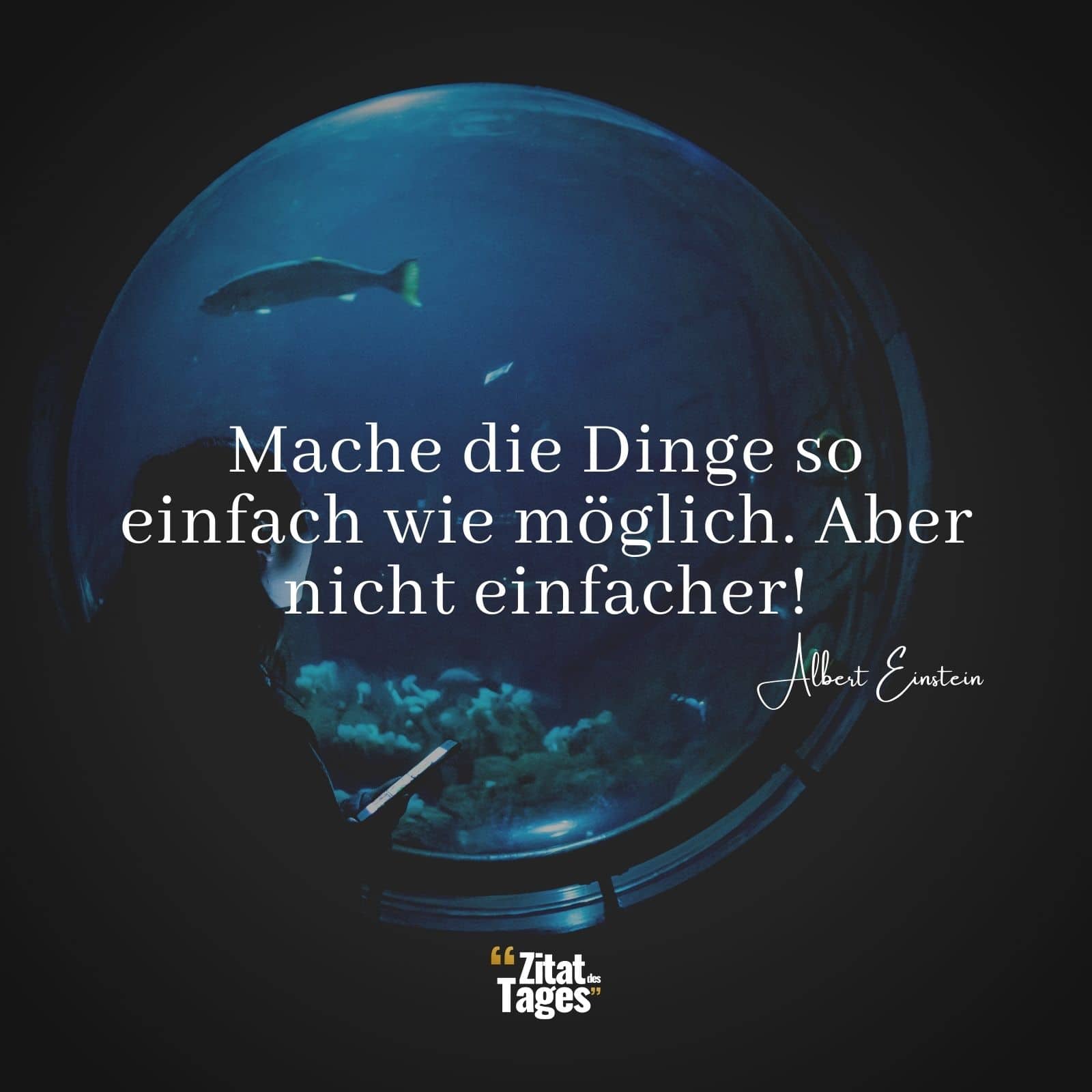 Mache die Dinge so einfach wie möglich. Aber nicht einfacher! - Albert Einstein