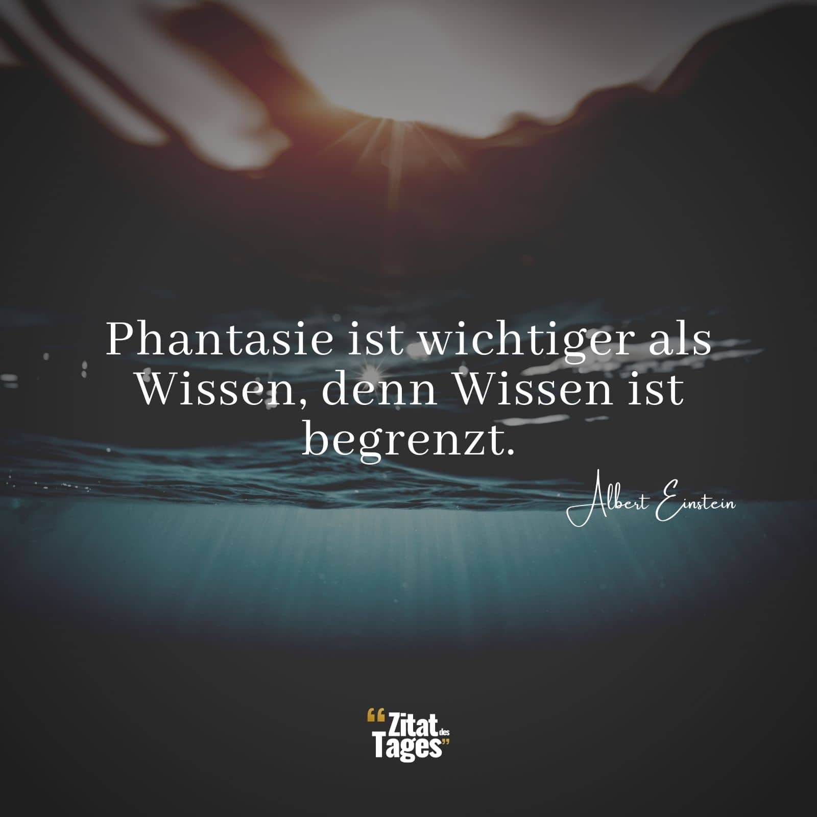 Phantasie ist wichtiger als Wissen, denn Wissen ist begrenzt. - Albert Einstein